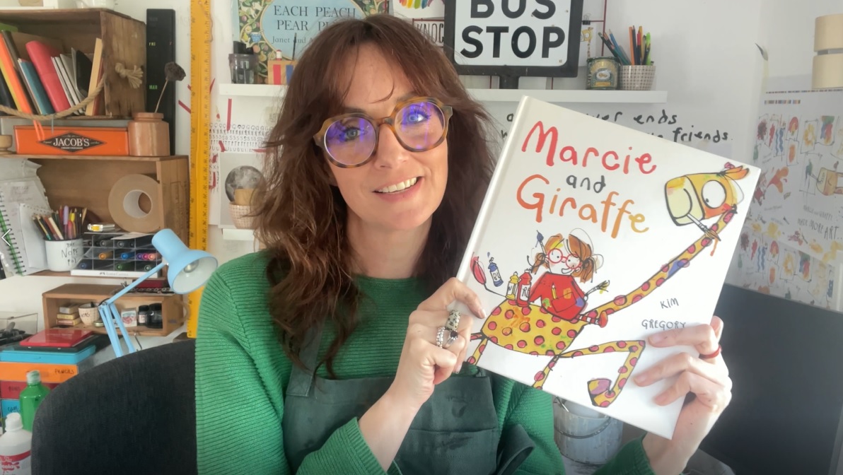 Exploring creativity using picture book Marcie and Giraffe