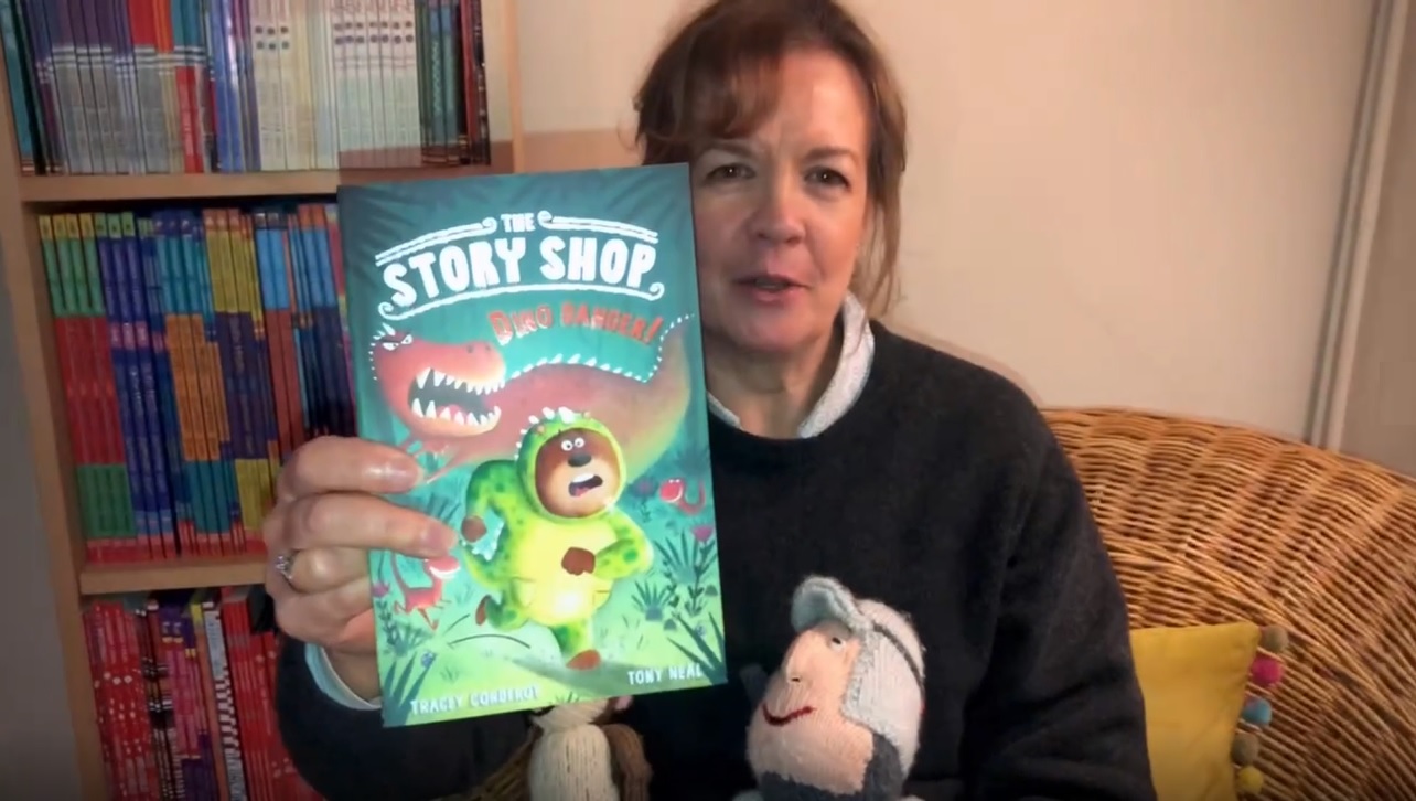 Enter 'The Story Shop: Dino Danger' with Tracey Corderoy