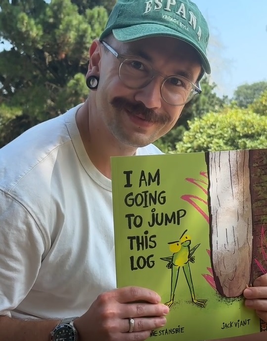 Jack Viant shares his playful picture book, I Am Going to Jump This Log!