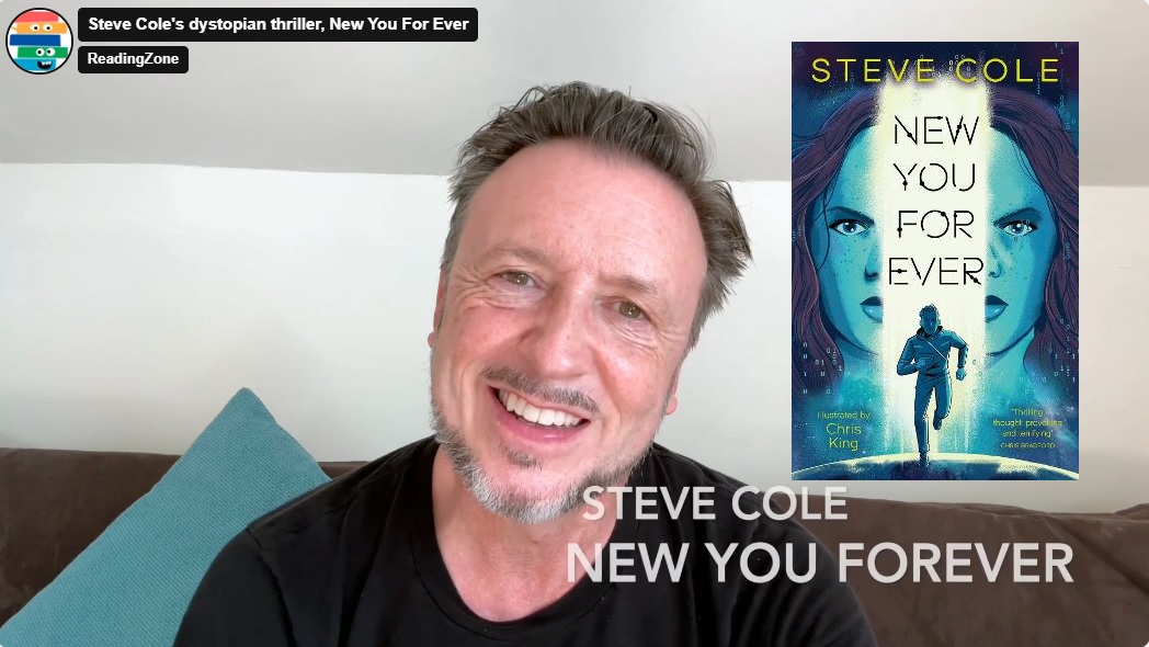Here's Steve Cole talking about his dystopian thriller, New You For Ever